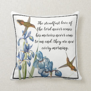 Kolibri-Iris-Blumen-Gott-Liebethrow-Kissen Kissen
