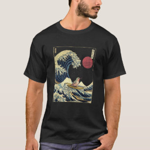 Kolibri Kanagawa Welle Lustig Surfen Tier  T-Shirt