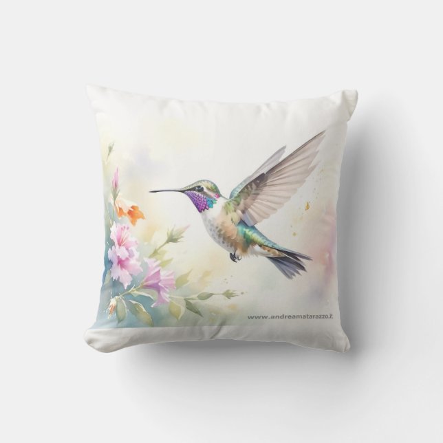 Kolibri Kissen (Vorderseite)