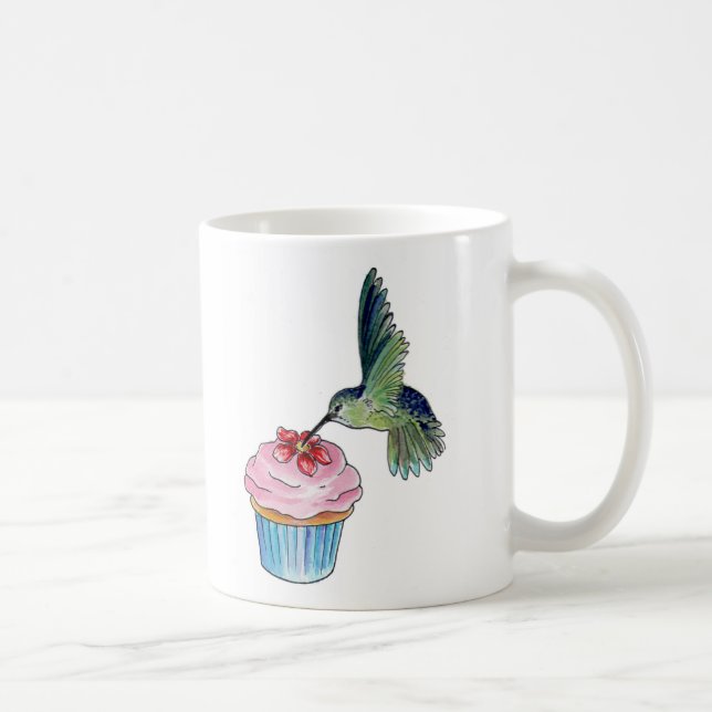 Kolibri-Kuchen-Liebe ist in der Luft Kaffeetasse (Rechts)