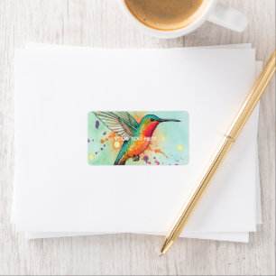 Kolibri-Kunst Adressaufkleber