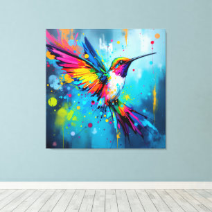 Kolibri-Kunst Leinwanddruck