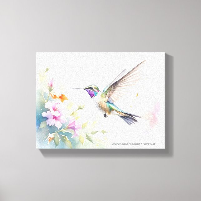 Kolibri Leinwanddruck (Vorderseite)