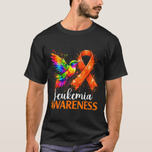 Kolibri-Leukämie-Bewusstsein bunt T-Shirt