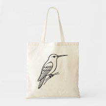 Kolibri-Linienkunst – Vogelillustration