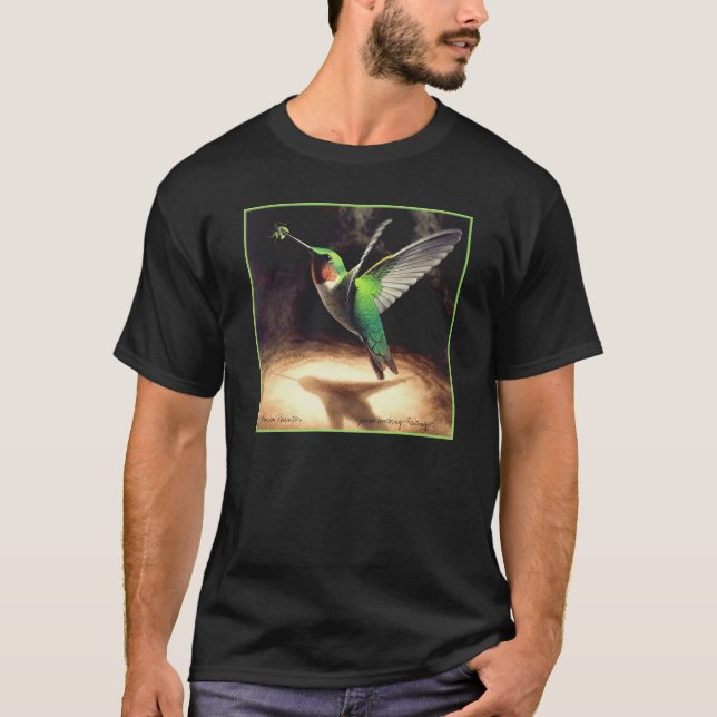 Kolibri-Malerei-T - Shirt (Vorderseite)