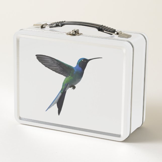 Kolibri Minimalist Metall Brotdose (Vorderseite)