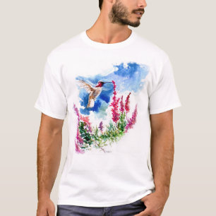Kolibri mit Wooley blauen Locken T-Shirt