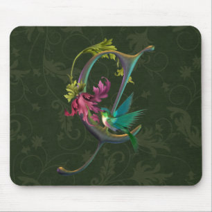 Kolibri-Monogramm C Mousepad