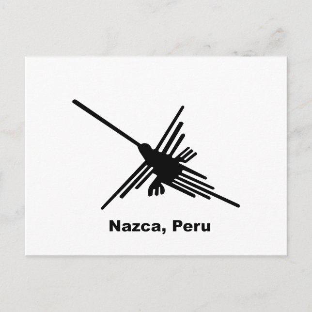 Kolibri Nazca, Peru Postkarte (Vorderseite)