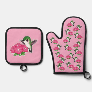 Kolibri ofenhandschuh & Topflappen-Set