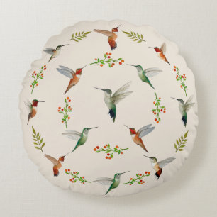 Kolibri  rundes kissen