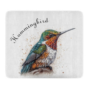 Kolibri-Serenade mit Juwelen, individuell Schneidebrett