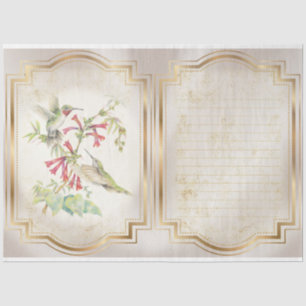 Kolibri-Serie Design 3 Seidenpapier