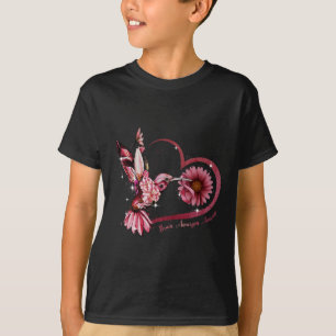 Kolibri Sonnenblume Herz Burgunderband Gehirn T-Shirt