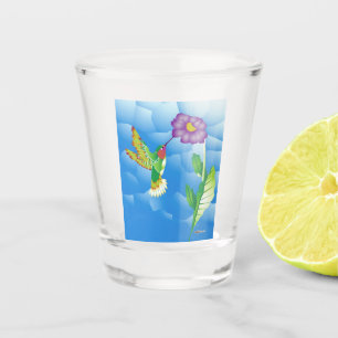 Kolibri: Stilisiert Schnapsglas