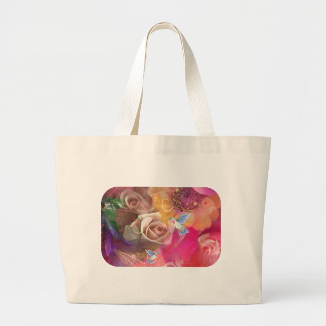 KOLIBRI-TASCHE JUMBO STOFFBEUTEL (Vorne)