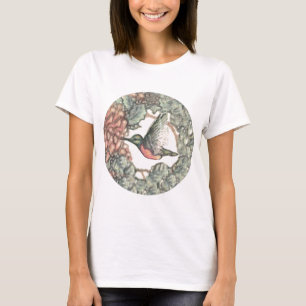 Kolibri u. Blumen T-Shirt