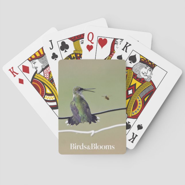 Kolibri-u. Honig-Biene Spielkarten (Rückseite)