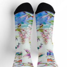 Kolibri- und Blumenlandschaft