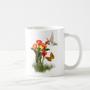 Kolibri und Lilien Tasse