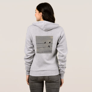 Kolibri und Tauben 🕊️ in Silhouette Hoodie