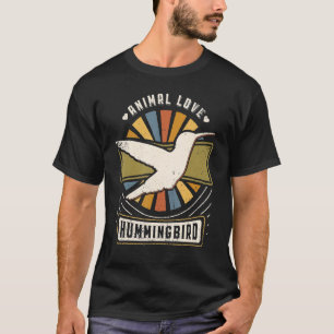Kolibri Vintage Klassiker Retro Tier T-Shirt