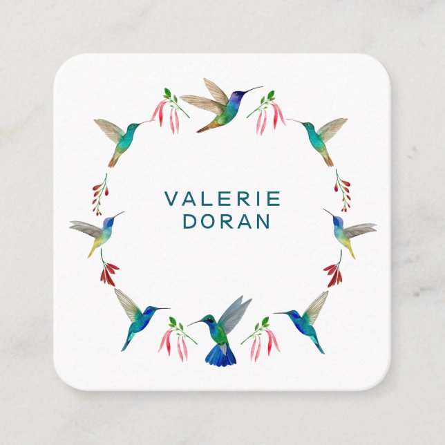 Kolibri Visitenkarte (Vorderseite)