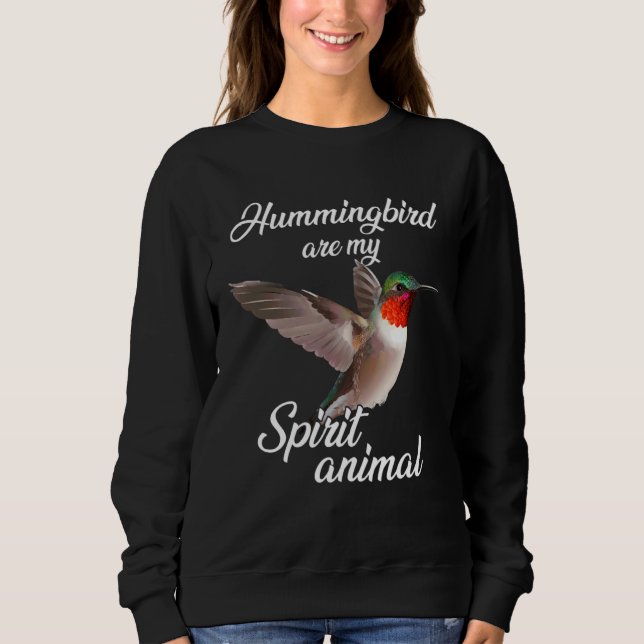 Kolibri Vogel Baum Schöne Natur Geist  2 Sweatshirt (Vorderseite)