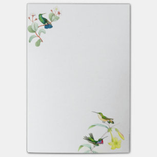 Kolibri-Vogel-Blumen-Blumenpost-itanmerkungen Post-it Klebezettel