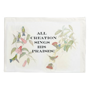 Kolibri-Vogel-Blumen-Blumenschaffungs-Kissenbezug Kissenbezug