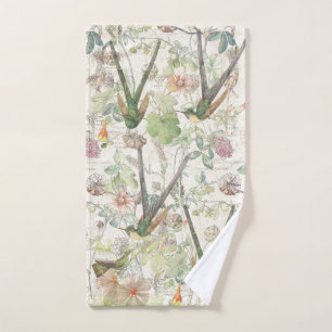 Kolibri-Vogel-Blumen-Tier-Bad-Handtuch Handtuch
