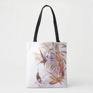 Kolibri-Vogel-Tier-Tier-Blätter-Taschen-Tasche
