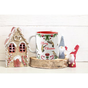 Kolibri-Weihnachts-Kaffeetasse Tasse