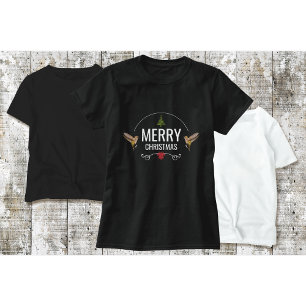 Kolibri-Weihnachts-T-Shirt Schwarz T-Shirt