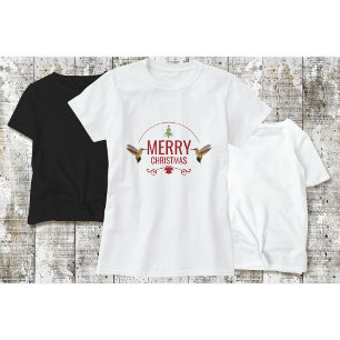 Kolibri-Weihnachts-T-Shirt Weiß T-Shirt