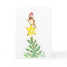 Kolibri-Weihnachtskarte