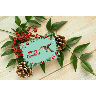 Kolibri-Weihnachtskarte Karte