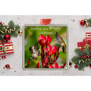 Kolibri-Weihnachtsmetallornament Ornament Aus Metall