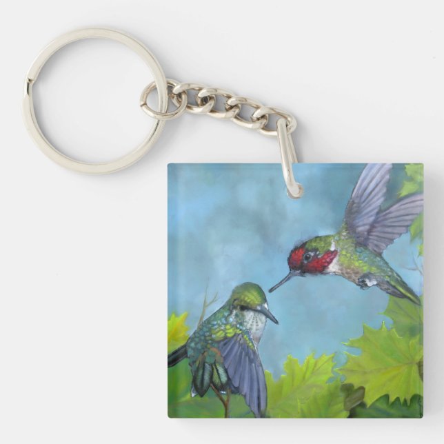 Kolibri-Werbeanhänger  Schlüsselanhänger (Vorderseite)