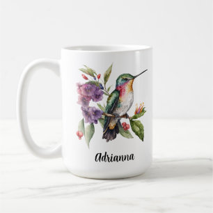 Kolibrigarten-Blumen Frühling Kaffeetasse