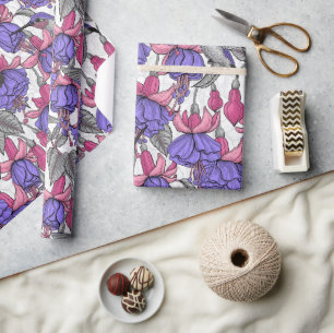 Kolibrigarten in Melrose und Rosa Geschenkpapier
