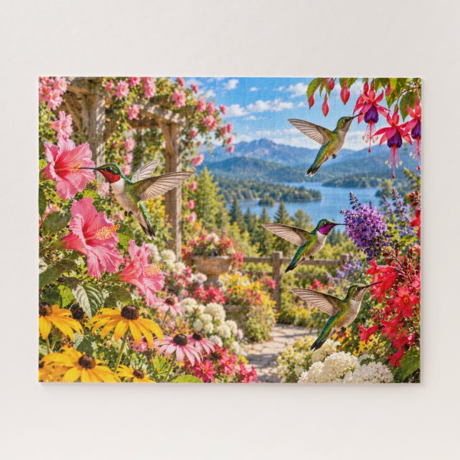 Kolibrigarten Puzzle (Horizontal)