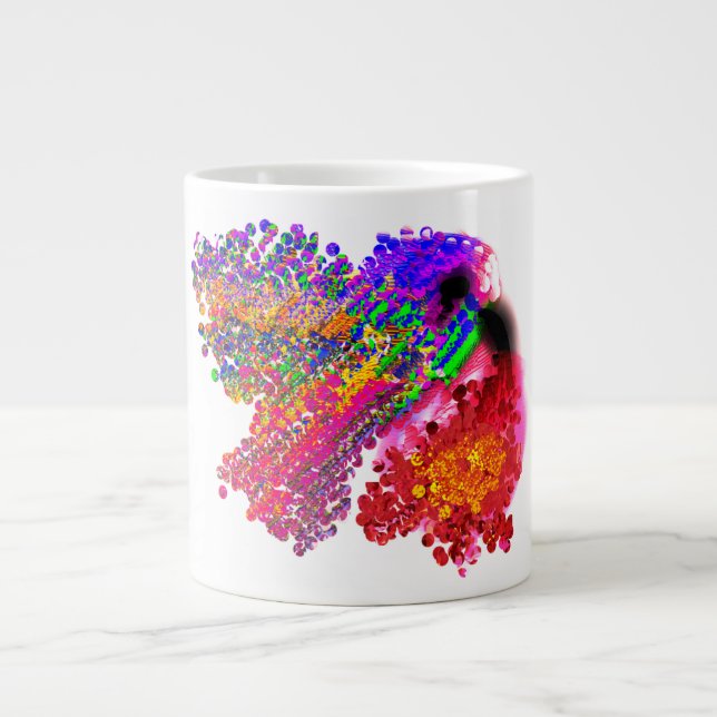 Kolibriliebe Jumbo-Tasse (Vorderseite)