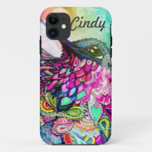 Kolibripersonalisierte Zen-Verwicklungs-Kunst iPhone 11 Hülle