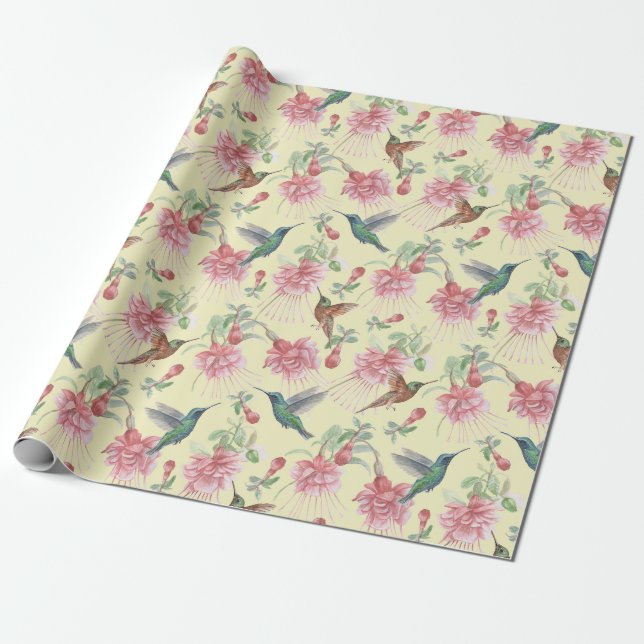 Kolibris Geschenkpapier (Ungerollt)
