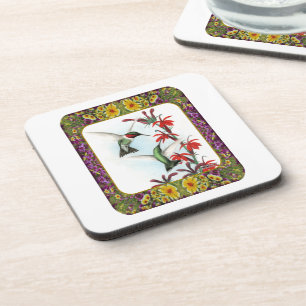 Kolibris und Blumen #5 Getränkeuntersetzer