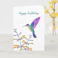 Kolibris und Blumen