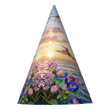 Kolibris und Blumen Landschaft