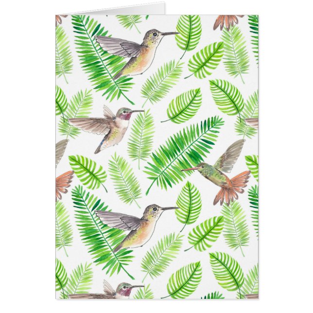 Kolibris und tropische Blätter (Vorne)